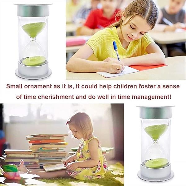  Perfect Homes Brass and Wood Purple Sand Timer 