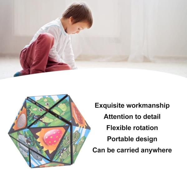  Magic Puzzle Cube Shape Shifting Box, Fidget Toy for kids, Random Design