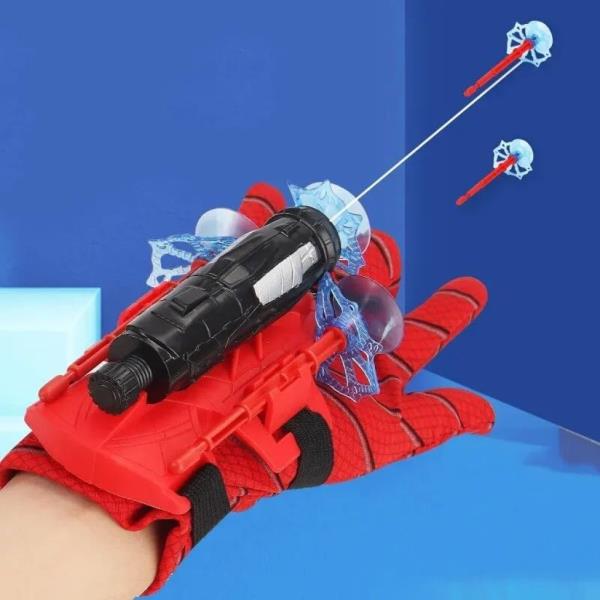 a Spider Web Shooters Toy for Kids Hero Wrist Toy Set Cosplay Launcher Bracers 