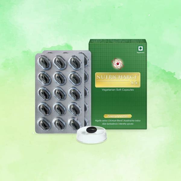 Nutricharge S5 for immune health, protects against skin disorders and maintains skin health - Daily 