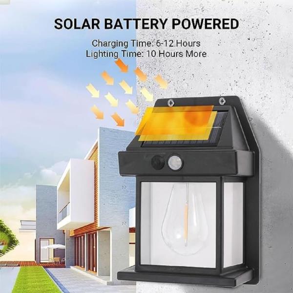 Motion Sensor Waterproof Outdoor Solar Interaction Wall Lamp For Home,Garden,Restaurant Gate Light O
