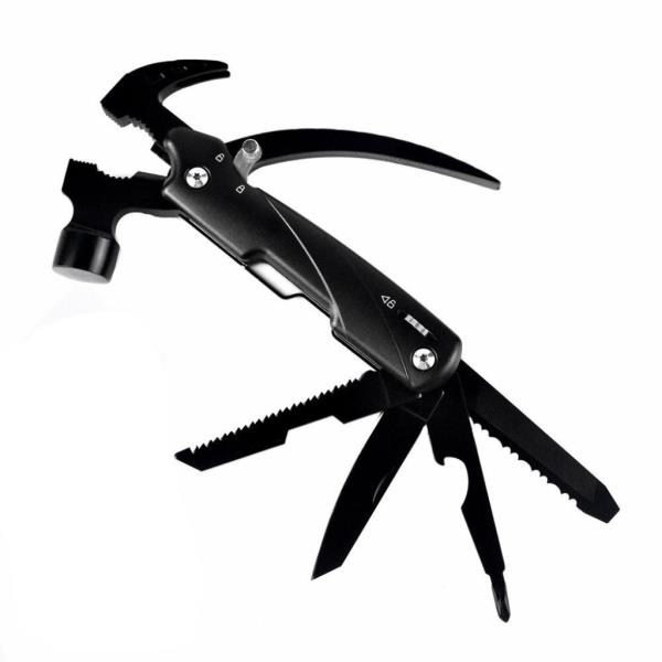wonder digital Hammer Multi-Tool, Multi-Functional 12 in 1 Mini Hammer Camping Survival Tool Hand To
