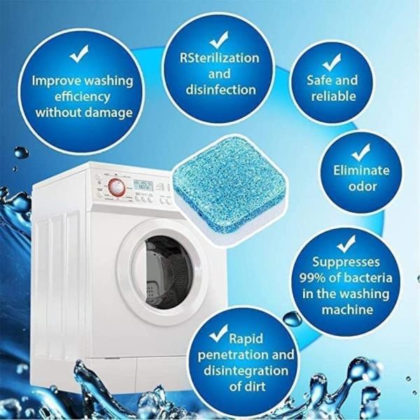 Washing Machine Deep Cleaner Tablet for All type Front and Top Load Machine, Dishwashing Detergent
