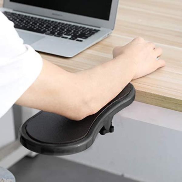 Computer/ Table Desk and Chair Dual Purpose Attachable Plastic Arm Rest Support - Computer Wrist Res