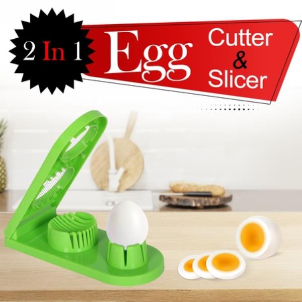 MULTI-SEGMENT 2 IN 1 EGG CUTTER / SLICER