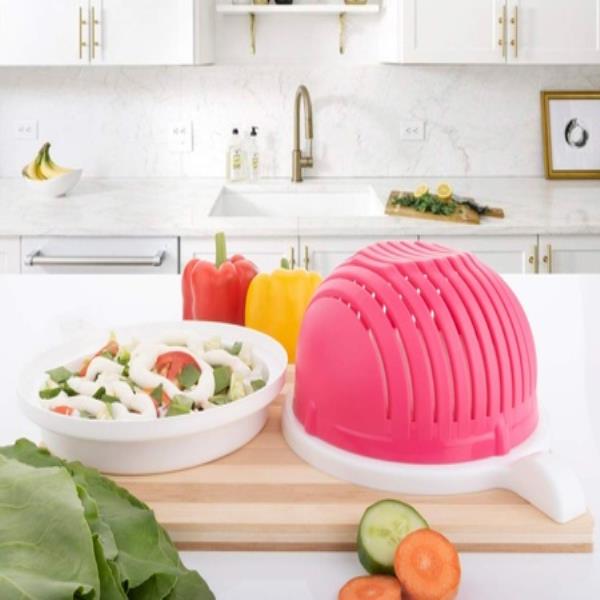 MULTIPURPOSE SALAD CUTTER BOWL EASY TO 60 SECONDS SALAD MAKER KITCHEN TOOLS