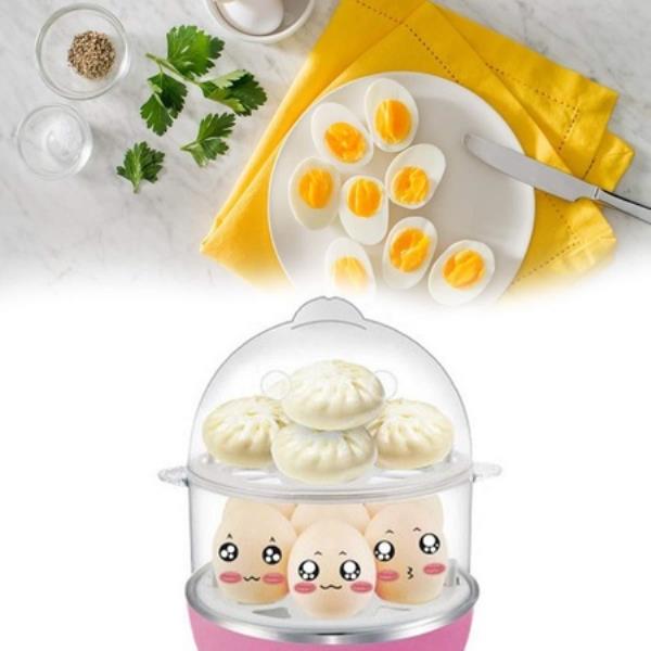 EGG BOILER / POACHER / COOKER / ELECTRIC STEAMER 2 LAYER
