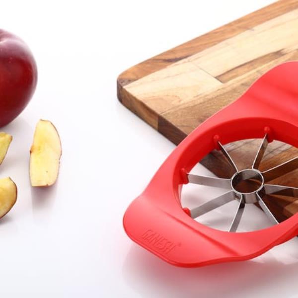 GANESH PLASTIC & STAINLESS STEEL APPLE CUTTER (COLORS MAY VARY)
