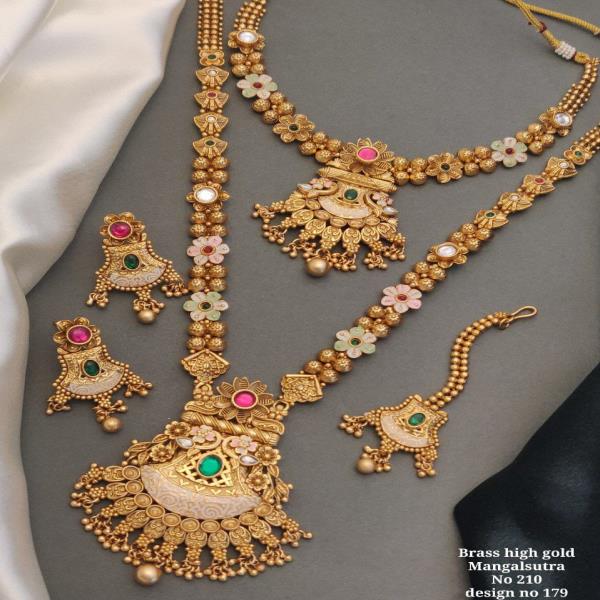 BYN, Copper Gold-plated Gold Jewel Set  (Pack of 4)