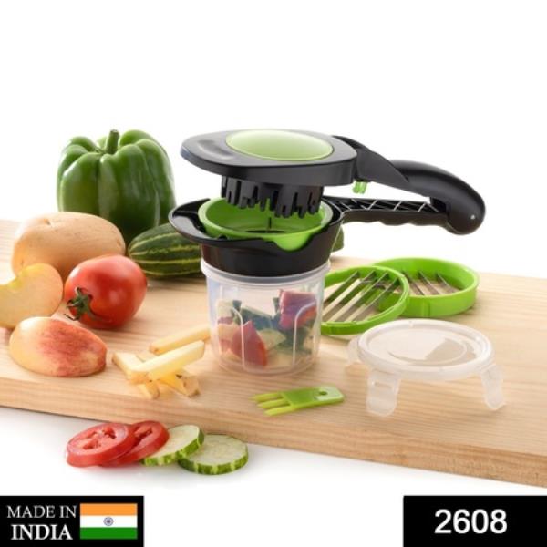 PLASTIC 6-IN-1 MANUAL VEGETABLE GRATER,CHIPSER AND SLICER