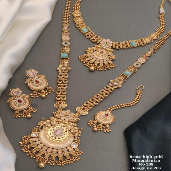 BYN, Copper Gold-plated Gold Jewel Set  (Pack of 4)