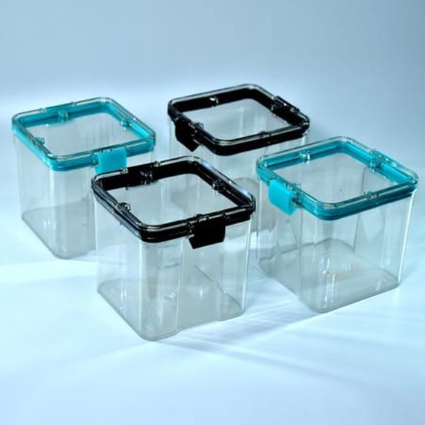 4PC SQUARE CONTAINER 700ML USED FOR STORING TYPES OF FOOD STUFFS AND ITEMS