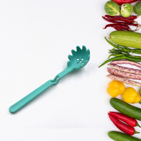  LARGE SILICONE PASTA FORK, MINI PORTABLE SPAGHETTI SERVER, DURABLE HEAT-RESISTANT NON-SLIP AND NON-
