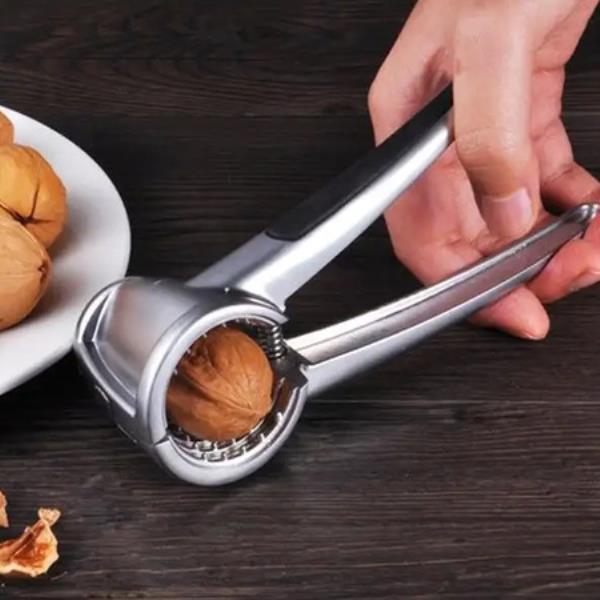 WALNUT CRACKER, LUXURY DIE CAST STAINLESS ALLOY NUT CUTTER WALNUT CLAMP PLIER PORTABLE SMART WALNUT 