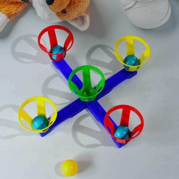 BASKETS AND BALLS FUN TOY FOR KIDS WITH 5 BASKET AND 5 BALLS