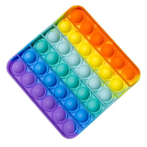 SQUARE POPIT TOY SPECIAL NEEDS SILICONE STRESS RELIEF TOY FOR KIDS & ADULT ALL USE TOY