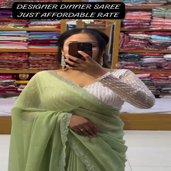ITS HOT AND PARTY WEAR GEORGETTE SAREE 