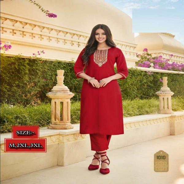 STRAIGHT KURTI WITH PANT