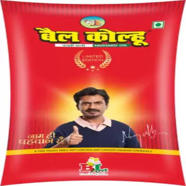 Bail Kolhu Refined Mustard Oil Plastic Bottle  (1 L)