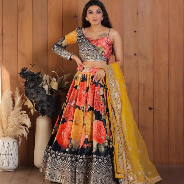 RNF  1043 Silk Material With Digital Print