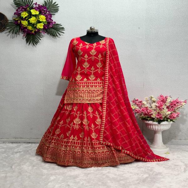 KRM  1630 HEAVY CHINE STITCH WORK  *3 MTR FLAIR  