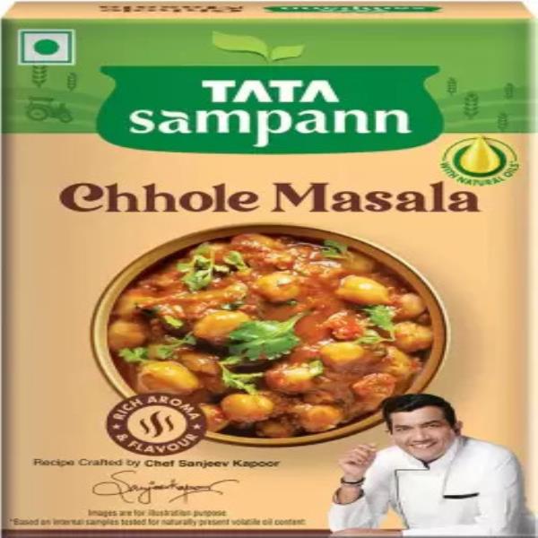 Tata Sampann Chhole Masala with Natural Oils, Crafted by Chef Sanjeev Kapoor  (100 g)
