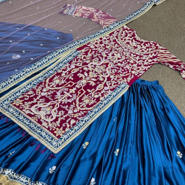 HKC1620 Fancy Embroidery Work With Fancy Lace Border