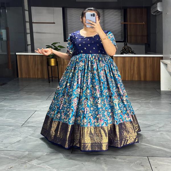  GRO  6030  SINGLES AVAILABLE Gown Details Fabric : Soft Dola Silk