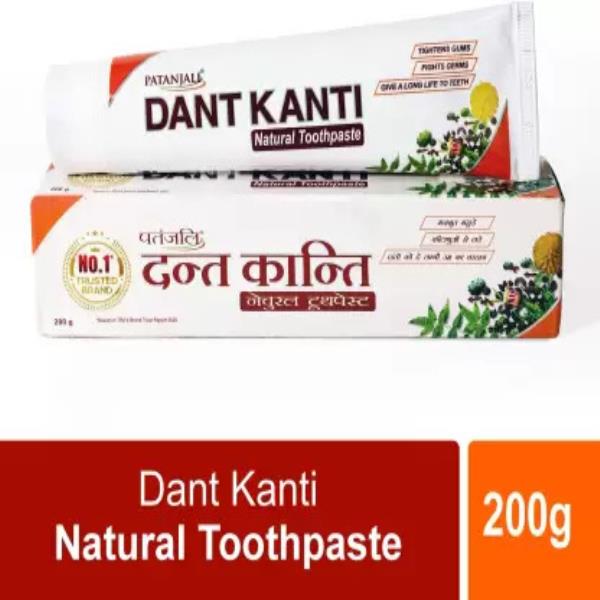 PATANJALI Dant Kanti Natural Toothpaste for Teeth Whitening, No Colors Toothpaste  (200 g)