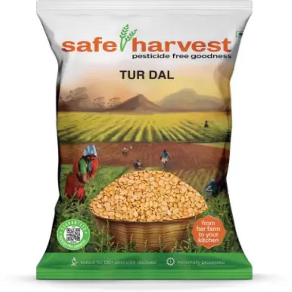 safe harvest Toor/Arhar Dal (Pesticide Free)  (1 kg