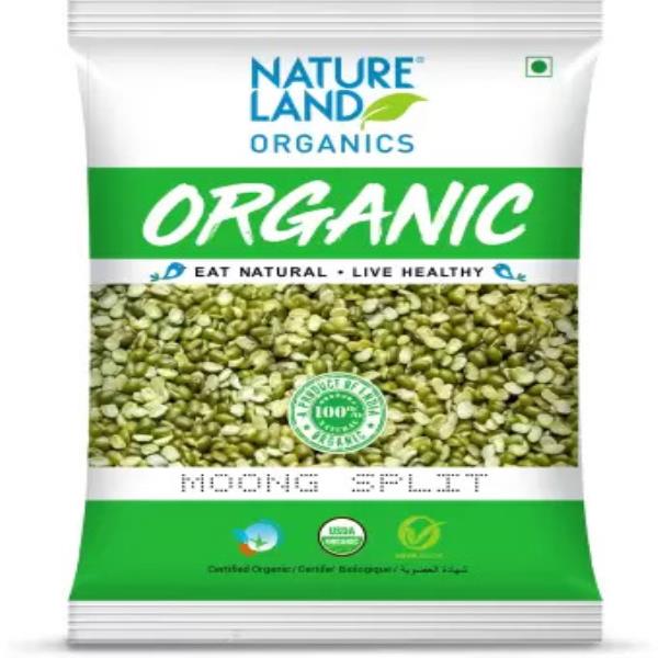 Natureland Organics Moong Dal (Split)  (1 kg)