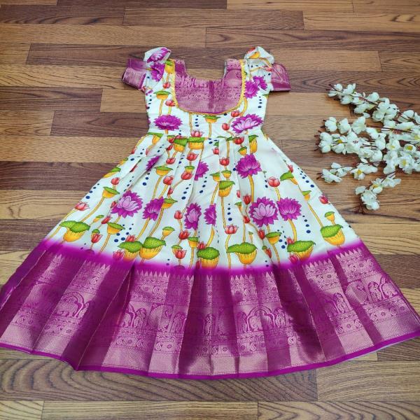  RPVR  bottom  SINGLES AVAILABLE Gown fabric  full stiched  silk febric with  all over digital print