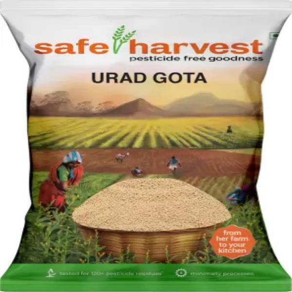 safe harvest White Urad Gota (Whole) (Pesticide Free)  (1 kg)