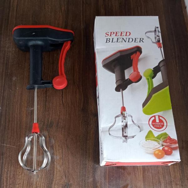 TruVeli Manual Power-Free Hand Blender With Stainless Steel Blades for Egg, Cream Beater 50 W Hand B