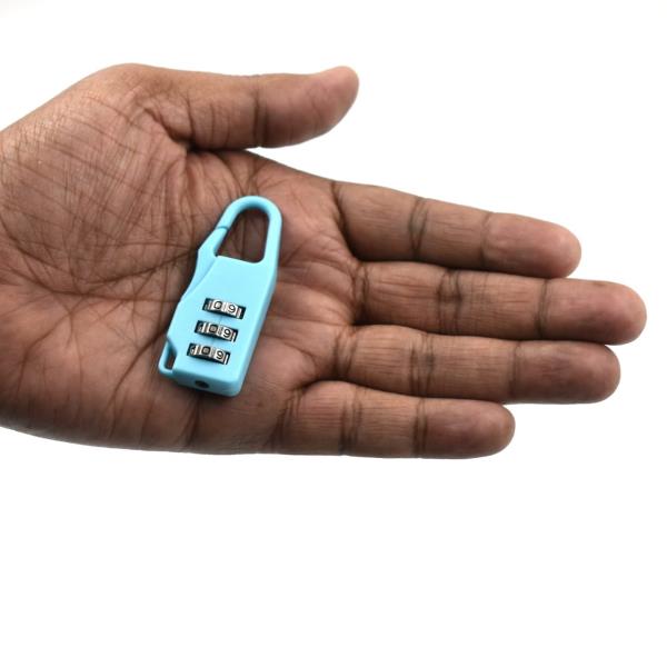 DeoDap 3 Digit luggage Lock and tool used widely in all security purposes_2Pc Safety Lock  (Multicol