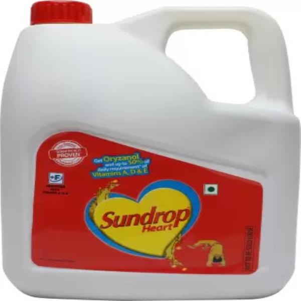 Sundrop Heart Blended Oil Can (Mix tel)  (5 L)