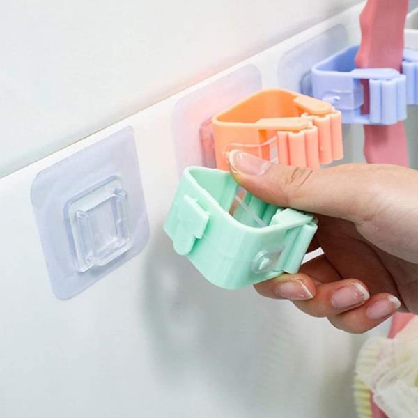 Multicolor Plastic Broom Holder