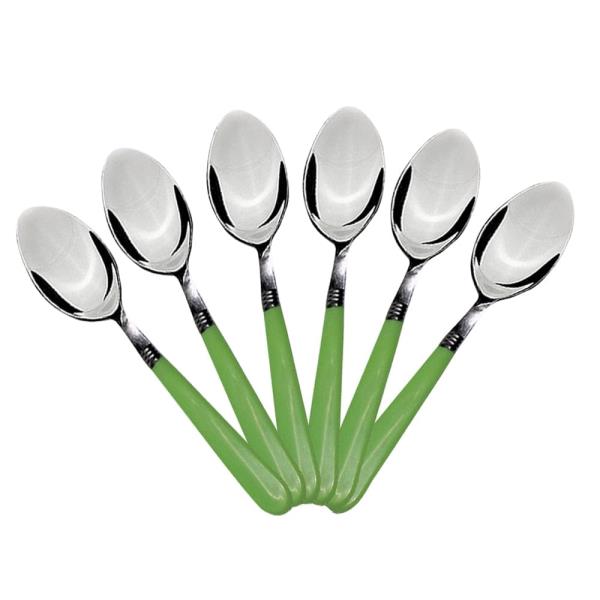  Stainless Steel Spoon with Comfortable Grip Dining Spoon Set of 6 Pcs Stainless Steel Soup Spoon Se