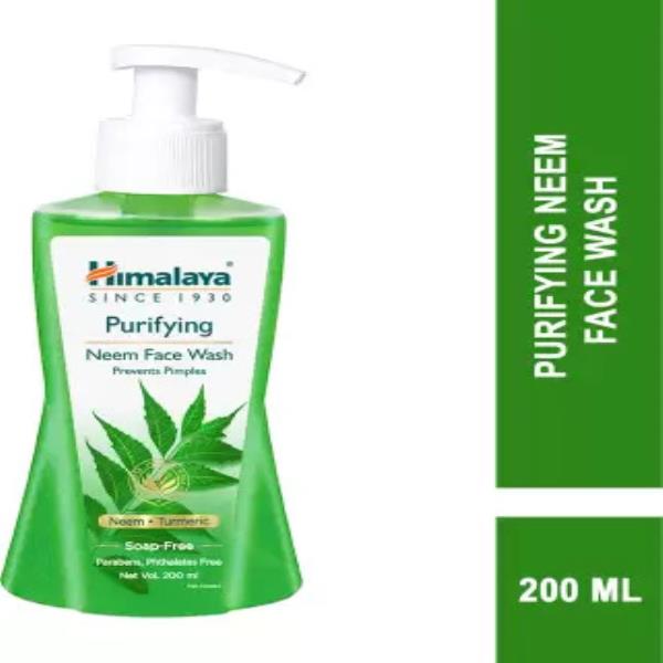 HIMALAYA NEEM | PREVENTS PIMPLE | TURMERIC Face Wash  (200 ml)