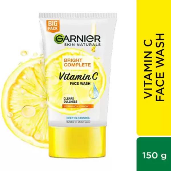 GARNIER Bright Complete Vitamin C | For Brighter and Glowing Skin Face Wash  (150 g)