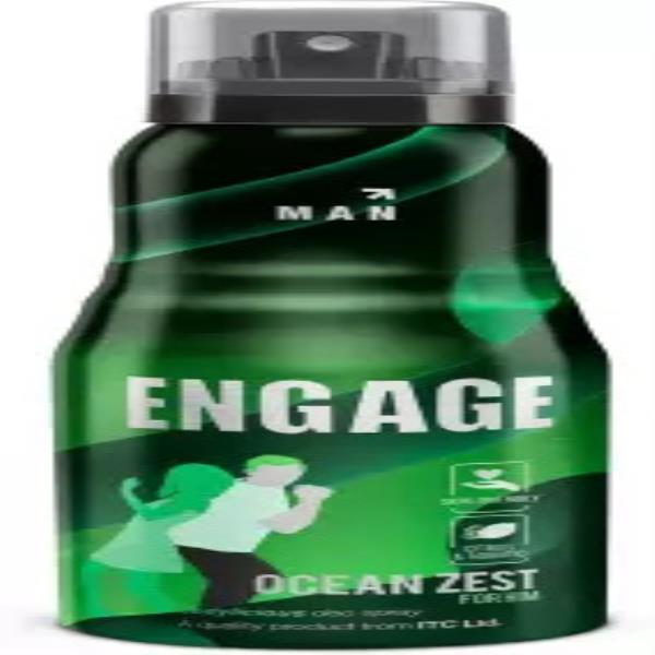 Engage Ocean Zest, Citrus and Aquatic, Skin Friendly Deodorant Spray - For Men  (150 ml)