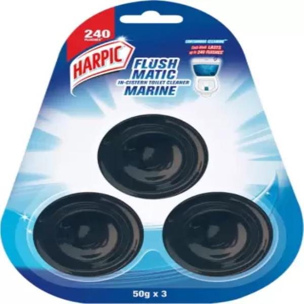 Harpic Flushmatic In-Cistern Marine Block Toilet Cleaner  (150 g)