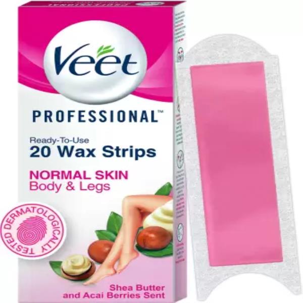 Veet Professional Waxing Kit for Normal Skin Strips  (20 Strips)