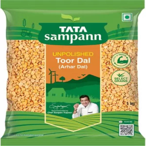 Tata Sampann Yellow Toor/Arhar Dal (Split)  (1 kg)