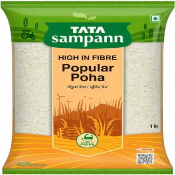 Tata Sampann High in Fibre PopularPoha(Thick) Poha  (1 kg)