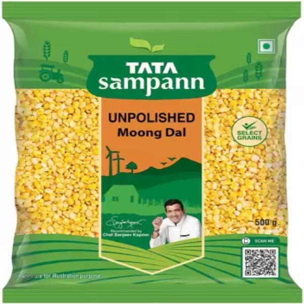 Tata Sampann Yellow Moong Dal (Split)  (500 g) 4.43,378 Ratings & 280 Reviews