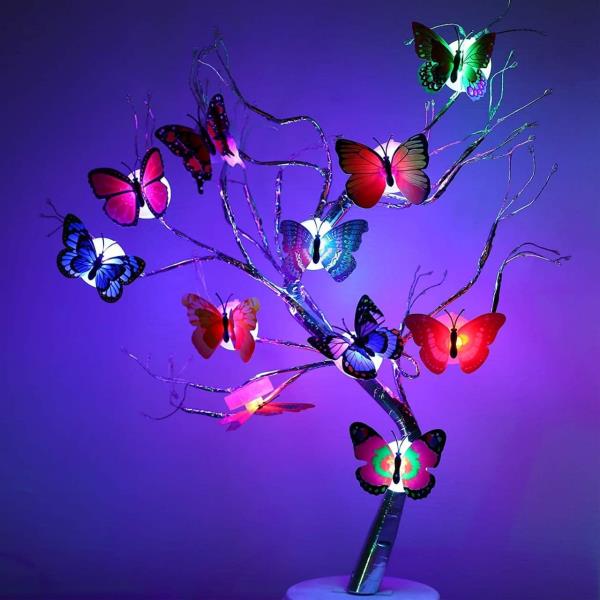 THE BUTTERFLY 3D NIGHT LAMP COMES WITH 3D ILLUSION DESIGN SUITABLE FOR DRAWING ROOM, LOBBY.N