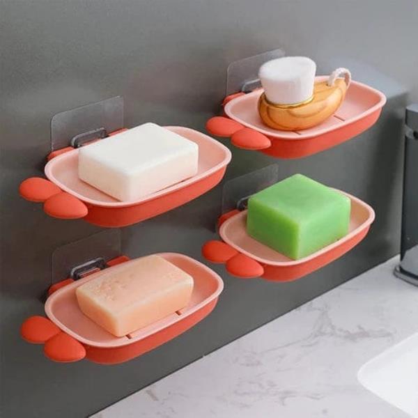  Plastic Soap Holder Beautiful Fish Shape Sop Dish Case Holder Bathroom Accessory