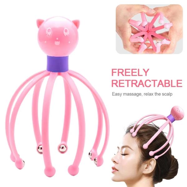 OCTOPUS STRESS RELIEF THERAPEUTIC SCALP MASSAGER