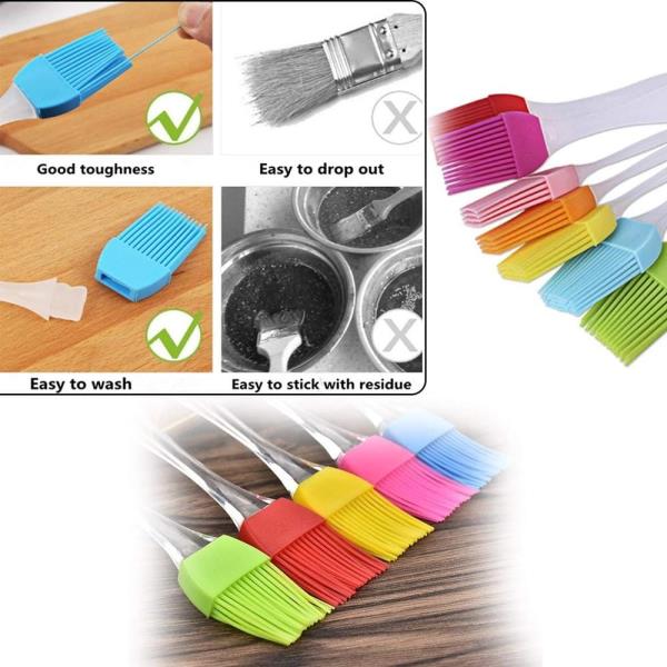  Spatula and Pastry Brush for Cake Mixer silicone Flat Pastry Brush
